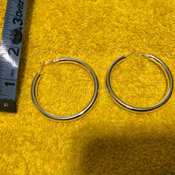 Earrings silver circle fashion bohema big - Picture 4 of 6